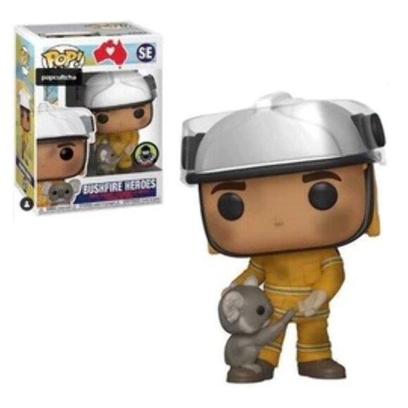 Funko POP! Figure Bushfire Heroes Firefighter and Koala Special Edition - Picture 1 of 7